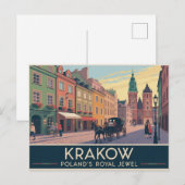 Carte Postale Cracovie Pologne (Devant / Derrière)