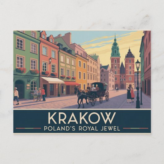 Carte Postale Cracovie Pologne (Devant)