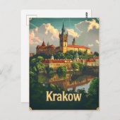 Carte Postale Cracovie Vintage (Devant / Derrière)