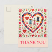 Carte Postale Crafter Quilting Sewing Thank you (Devant / Derrière)
