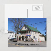 Carte Postale Craftsbury, Vermont (Devant / Derrière)