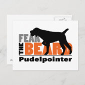 Carte Postale Craignez la Barbe - Pudelpointer (Devant / Derrière)