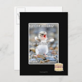 Carte Postale Craignez le Fuzzy ! (Devant / Derrière)