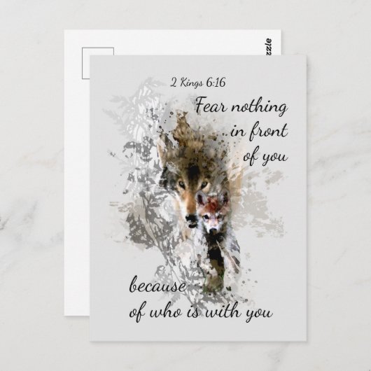 Carte Postale Craindre rien devant vous Citation Inspirationnell (Devant / Derrière)