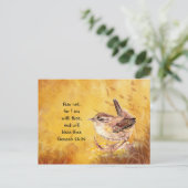 Carte Postale Crainte non encouragée Aquarelle Oiseau (Debout devant)