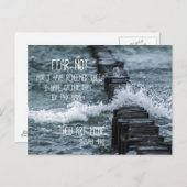 Carte Postale Crainte non pas Verse de la Bible (Devant / Derrière)