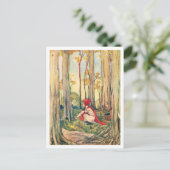 Carte Postale Cramer vintage Petit chaperon rouge (Debout devant)