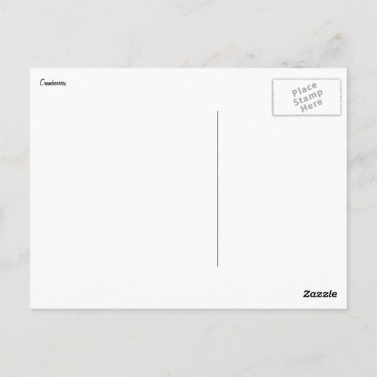 Carte Postale Cranberries Festive Rouge (Dos)