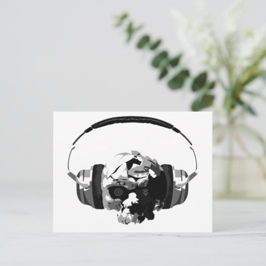 carte postale crâne (Debout devant)