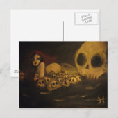 Carte Postale crâne (Devant / Derrière)