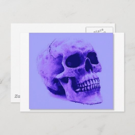 Carte Postale Crâne (Devant / Derrière)