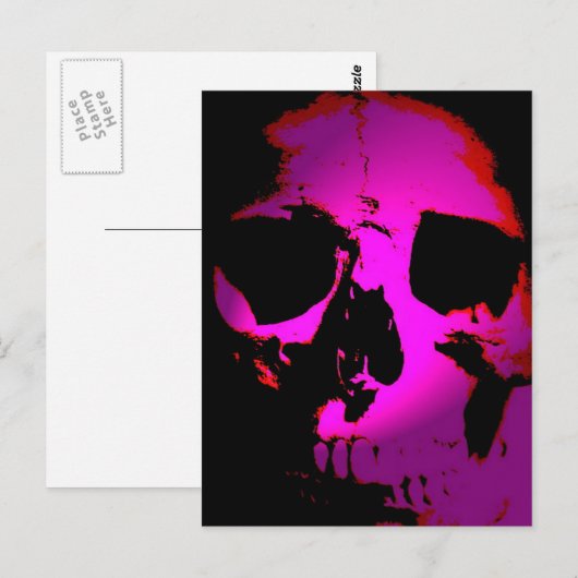 Carte Postale Crâne (Devant / Derrière)