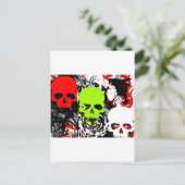 Carte Postale crâne 3 (Debout devant)