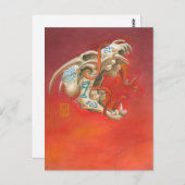 Carte Postale Crâne à cris Mini impression (Devant / Derrière)