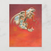 Carte Postale Crâne à cris Mini impression (Devant)