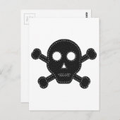 Carte Postale Crâne à flancs noirs (Devant / Derrière)