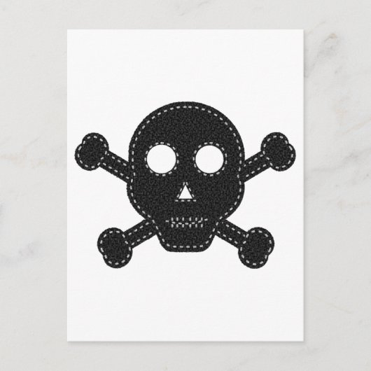 Carte Postale Crâne à flancs noirs (Devant)