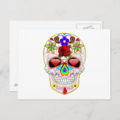 Carte Postale Crâne à sucre (Devant / Derrière)