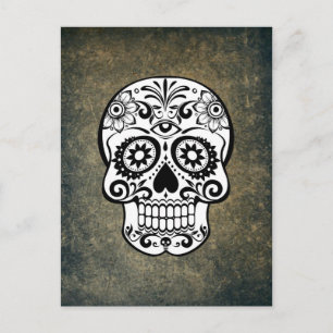 Carte Postale Crâne à sucre Dia De Los Muertos