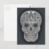 Carte Postale Crâne à sucre victorien (Devant / Derrière)