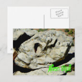 Carte Postale Crâne Alien dans la nation (Devant / Derrière)