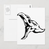 Carte Postale Crâne animal (Devant / Derrière)