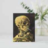 Carte Postale Crâne avec cigarette brûlante par Vincent van Gogh (Debout devant)