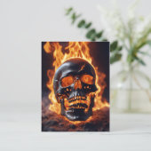 Carte Postale Crâne brûlant (Debout devant)