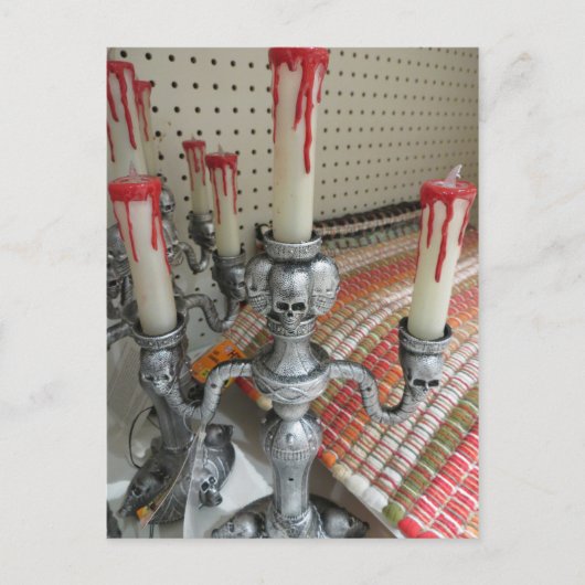 Carte Postale Crâne candélabre (Devant)