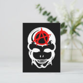 Carte Postale Crâne d'anarchie (Debout devant)