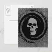 Carte Postale Crâne dans un vide (Devant / Derrière)