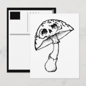 Carte Postale crâne de champignon (Devant / Derrière)