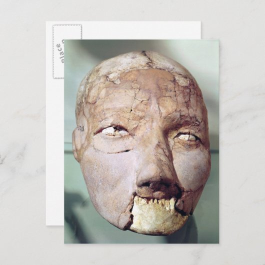 Carte Postale Crâne, de Jéricho, 7000-6000 av. (Devant / Derrière)