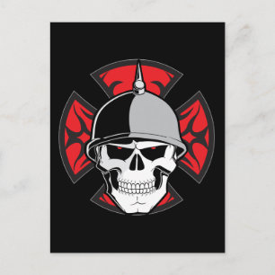 Carte Postale Crâne de la croix ronde tribale