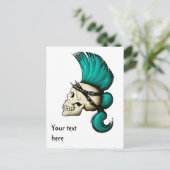 Carte Postale Crâne de punk (Debout devant)