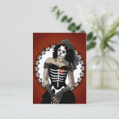 Carte Postale Crâne de sucre - Mariée morte (Debout devant)