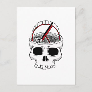 Carte Postale Crâne d'idiot
