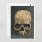 Carte Postale Crâne d'une sorcière (Devant / Derrière)