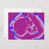 Carte Postale crâne électrique (Devant / Derrière)