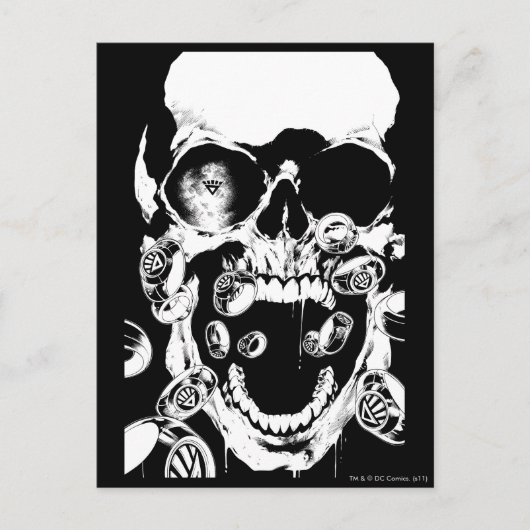 Carte Postale Crâne et anneaux (Devant)