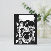 Carte Postale Crâne et anneaux (Debout devant)