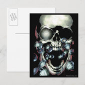 Carte Postale Crâne et anneaux - Couleur (Devant / Derrière)