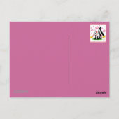Carte Postale crâne et coeurs (Dos)
