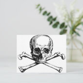 Carte Postale Crâne et os (Debout devant)