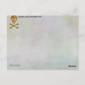Carte Postale Crâne et Os (Dos)