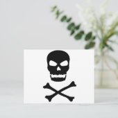 Carte Postale Crâne et os croisés (Debout devant)