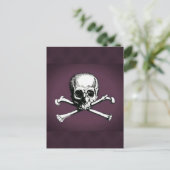 Carte Postale Crâne et os croisés (Debout devant)