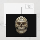 Carte Postale Crâne fait de cercles (Devant / Derrière)