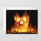 Carte Postale Crâne flamboyant (Devant / Derrière)