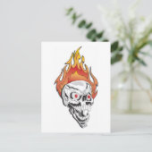 Carte Postale Crâne flamboyant (Debout devant)